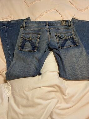O’Neil Blue Women's Bootcut Jeans with Flap Back Pockets
